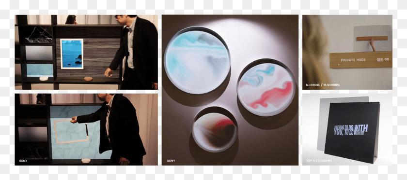 2001x803 Descargar Png Collage De Imágenes Semana Del Diseño De Milán 2018 Que Muestra Texturas Collage, Persona, Humano, Esfera Hd Png