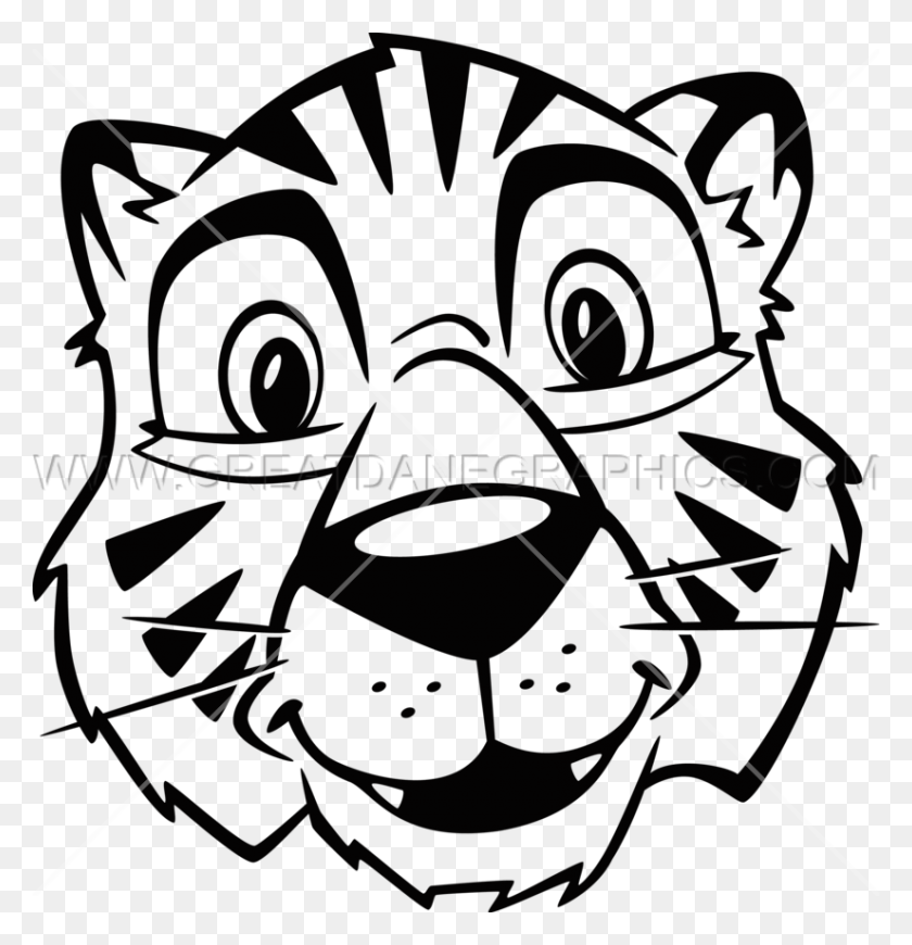 825x857 Image Cub Production Ready Artwork Black And White Tiger Cub Clipart, Graphics, Pattern HD PNG Download
