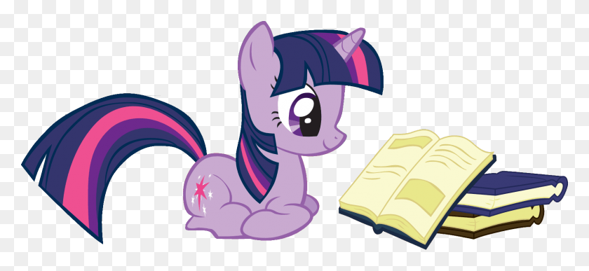 1613x678 Image Fanmade Twilight Sparkle Reading A My Little Pony Twilight Sparkle Books, Purple, Text, Graphics HD PNG Download