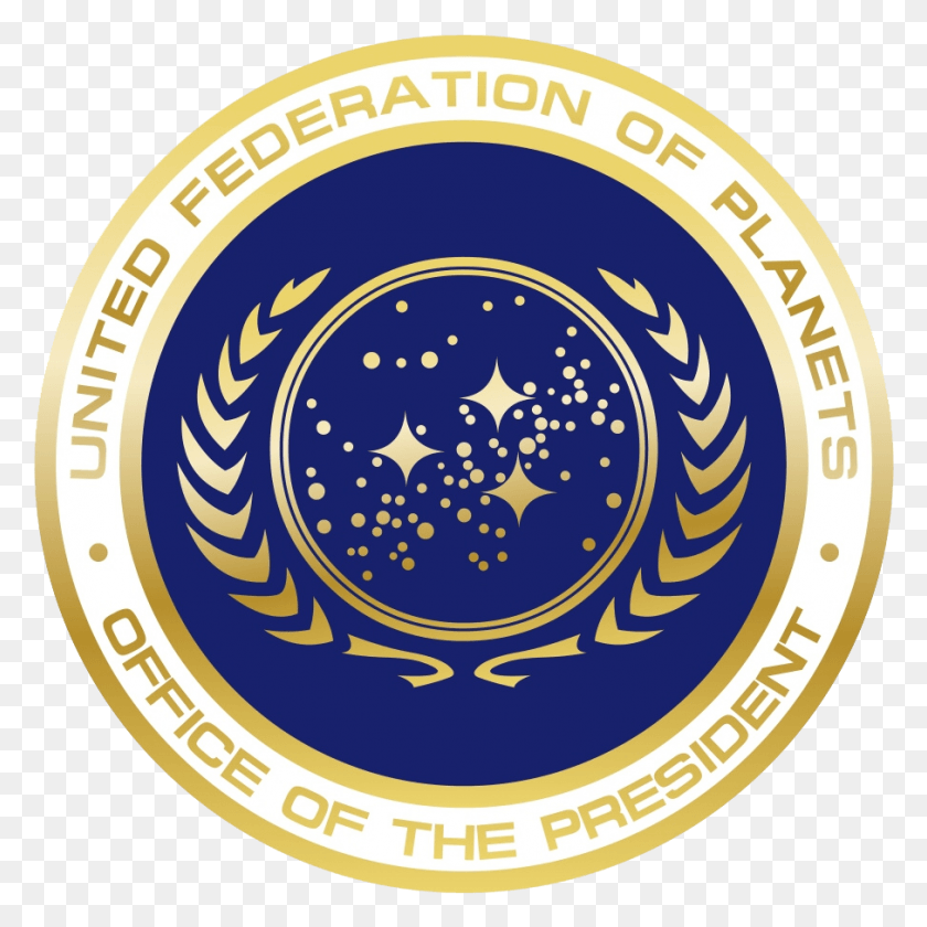 906x907 Descargar Png Image Federation Gran Multiverso Star Trek Federación Unida De Planetas Símbolo, Logotipo, Marca Registrada, Emblema Hd Png