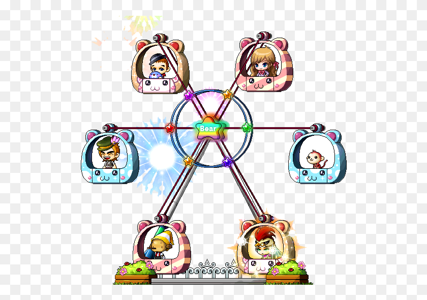 524x530 Image Ferris Wheel Chair Maple, Angry Birds, Graphics HD PNG Download