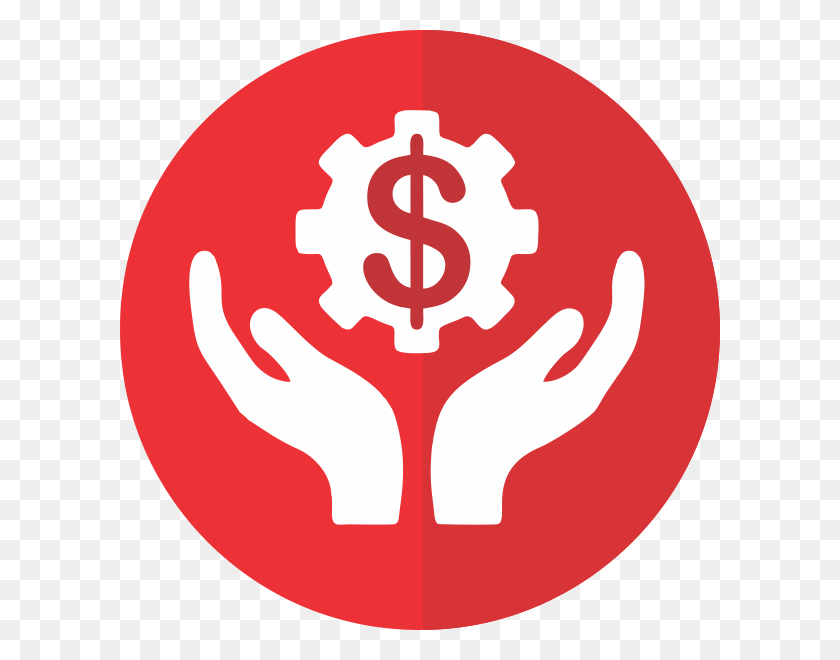 600x600 Image Finance Icon Red, Hand, Label, Text HD PNG Download