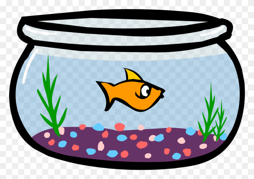 1024x701 Descargar Png Fish Bowl Club Penguin Wiki El Pez Animado Gratis En Un Cuenco, Cubo, Animal Hd Png