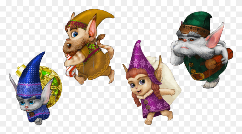 799x416 Image Fleck Bjorn Jojo Amp Hugg Elves From The Christmas Chronicles, Clothing, Apparel, Party Hat HD PNG Download