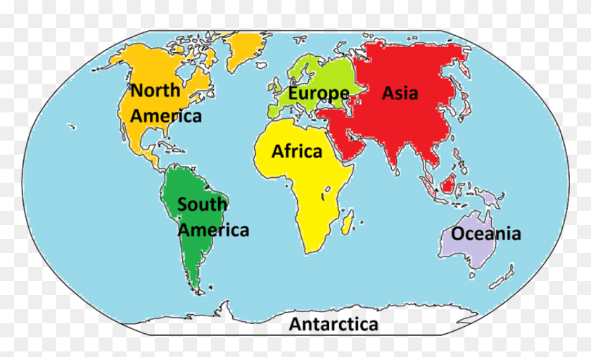 1008x580 Изображение Для Континентов Континенты Мира Океания, Карта, Диаграмма, Участок Hd Png Скачать