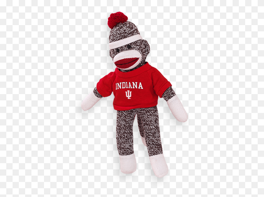 379x568 Image For Iu Bean Bag Monkey Sock Indiana University Bloomington, Doll, Toy, Clothing HD PNG Download