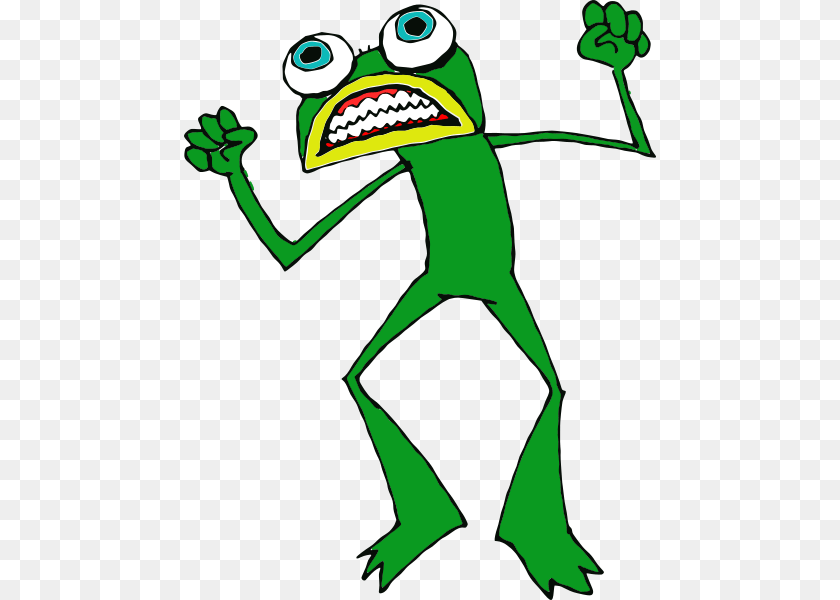 472x600 For Mad Frog Animal Clip Art Animal Clip Art Free Download, Green, Person, Cartoon PNG