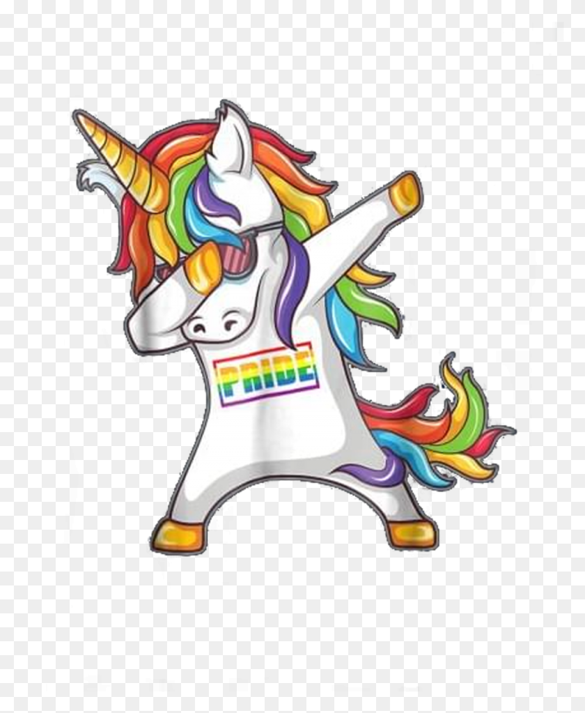 975x1204 Image For Pride Gay Be Lesbian Unicorn Dabbing Funny Dabbing Unicorn, Graphics, Performer HD PNG Download