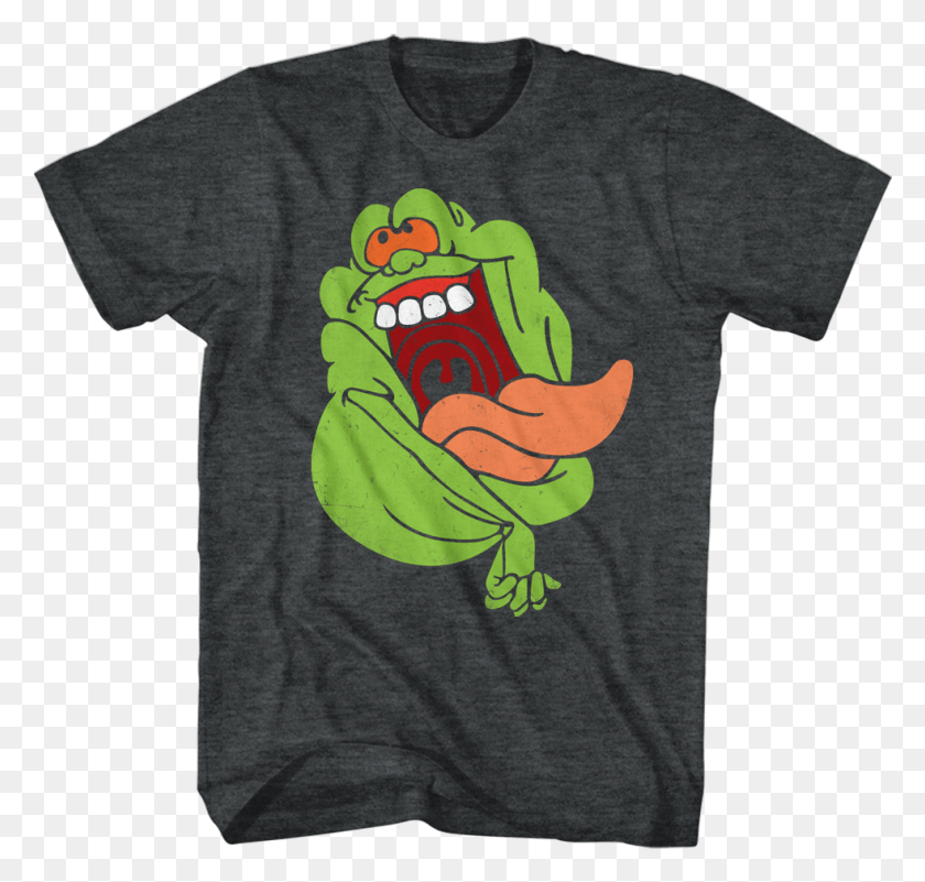 982x934 Image For The Real Ghostbusters T Shirt Slimer From The Real Ghostbusters, Clothing, Apparel, T-shirt HD PNG Download