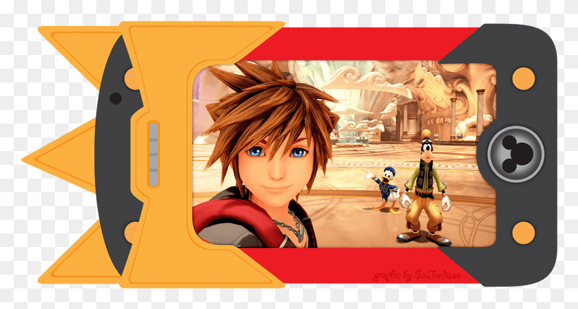1454x728 Image Four Gummiphone Kingdom Hearts, Doll, Toy, Person HD PNG Download