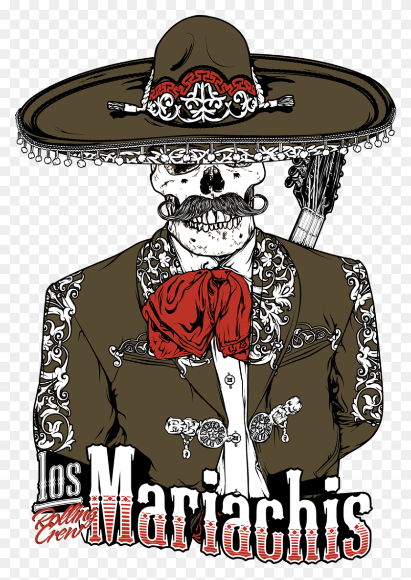 817x1179 Image Free Free For On Rpelm Desenho Mariachis Mariachi Calavera, Clothing, Apparel, Person HD PNG Download