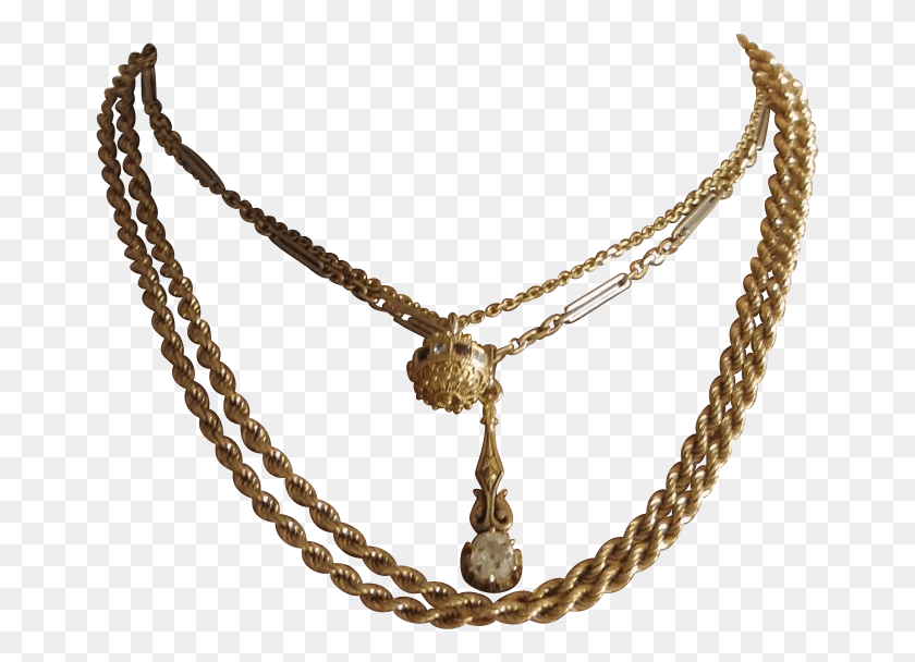 665x548 Image Free Library Collection Of Free On Ubisafe Gold Rope Chain Transparent, Necklace, Jewelry, Accessories HD PNG Download