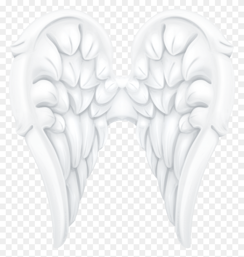 4634x4899 Image Free Library White Angel Clip Art Image Gallery White Angel Wings HD PNG Download