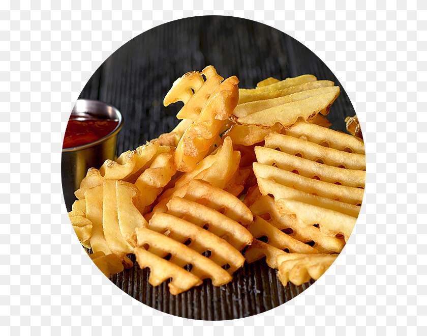 600x600 Image Free Wild Chix Fries Waffle Fries Transparent, Food, Hot Dog, Cracker HD PNG Download