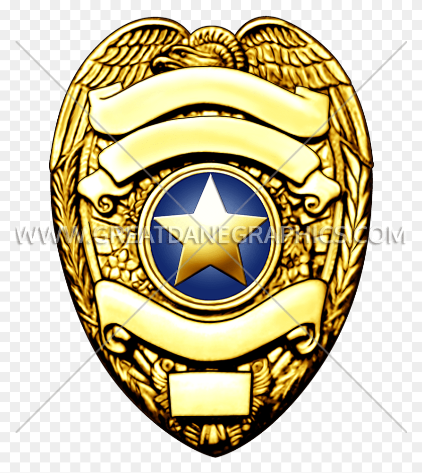 826x933 Image Freeuse Clipart Police Badge Police Badge Transparent Background, Logo, Symbol, Trademark HD PNG Download