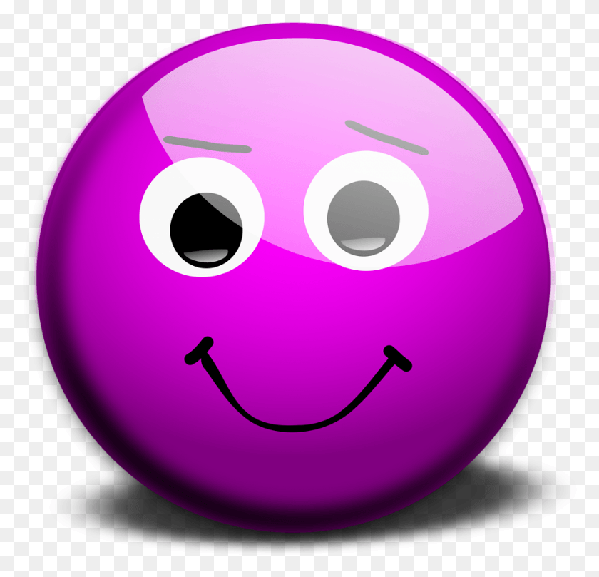 900x865 Image Freeuse Library Smiley Face Clipart Free Smiley Face In Purple, Bowling Ball, Bowling, Sport HD PNG Download