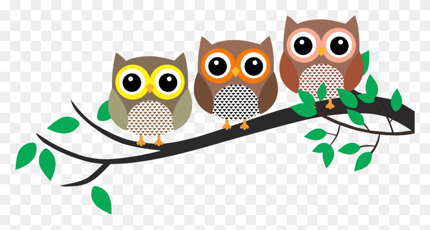 2400x1197 Image Freeuse Owl In A Tree Clipart Owl In Tree Clipart Free, Animal, Head, Wasp HD PNG Download