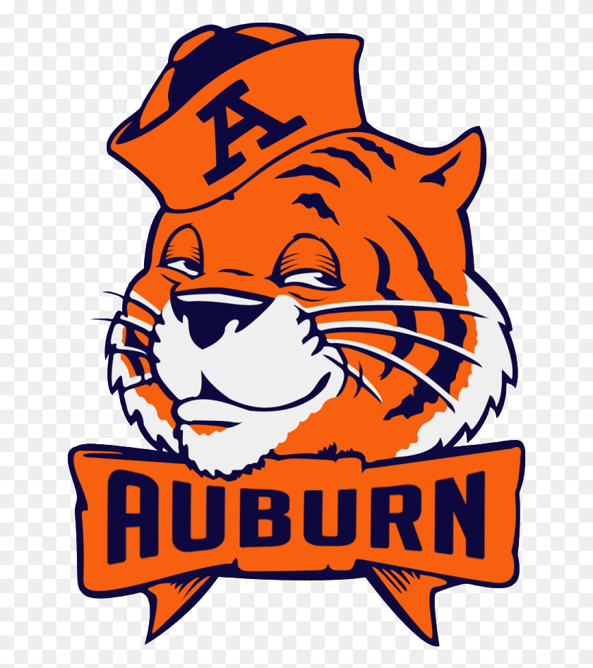 651x886 Image Http Trackemtigers Comwp Logo Ooold Auburn Tiger Logo, Label, Text, Poster HD PNG Download