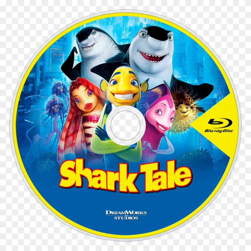 1000x1000 Image Id Shark Tale, Disk, Dvd, Poster HD PNG Download