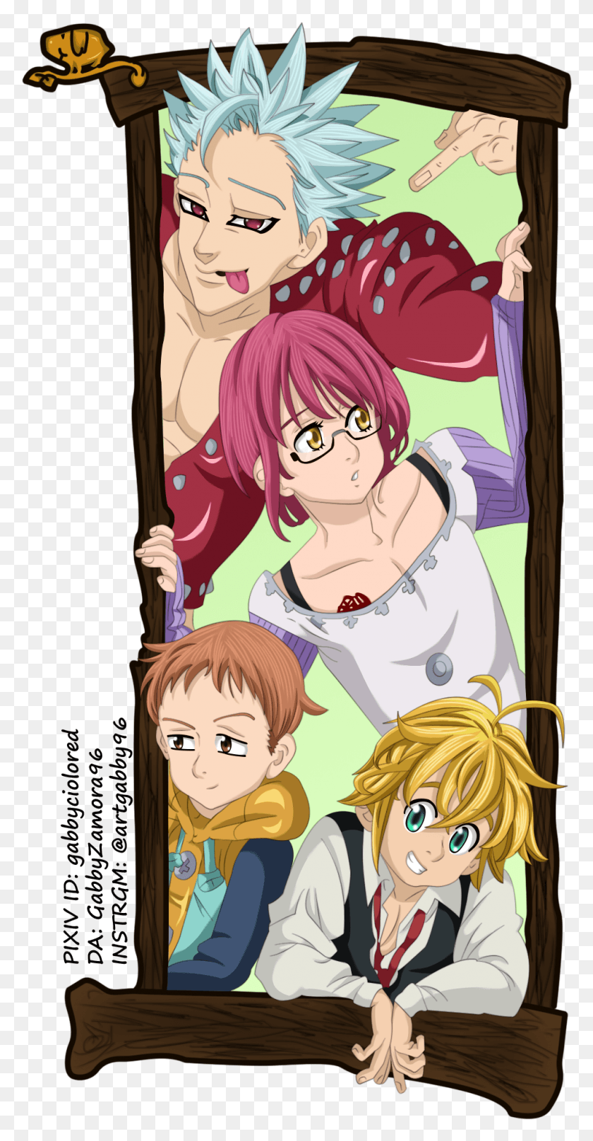 985x1965 Image Id The Seven Deadly Sins, Comics, Book, Manga HD PNG Download