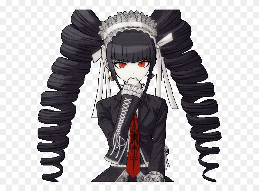 599x561 Imagen Imagen Imagen Imagen Imagen Imagen Danganronpa Celestia Ludenberg Sprites, Corbata, Accesorios, Accesorio Hd Png Download