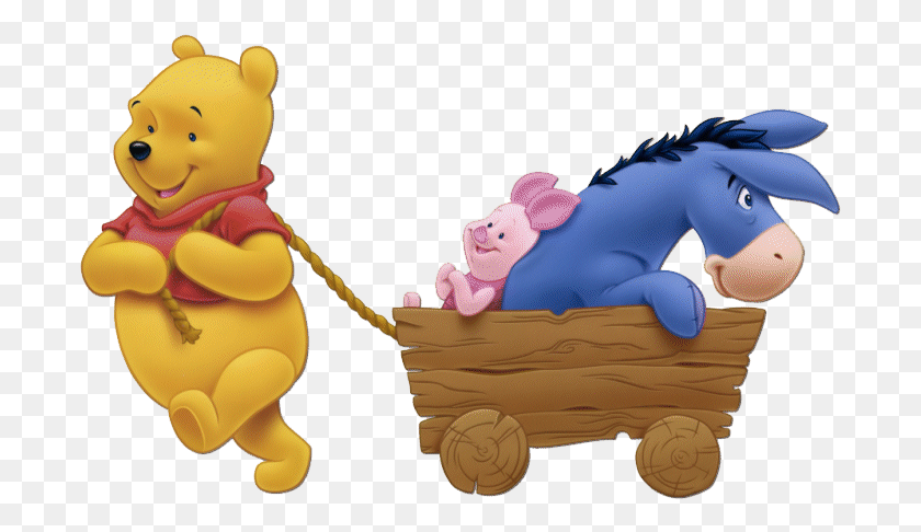 695x426 Image Information Eeyore Pooh And Piglet, Toy, Transportation, Vehicle HD PNG Download