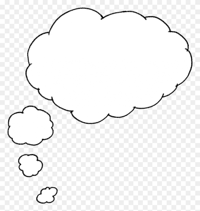 951x1007 Image Information Thinking Bubble White, Balloon, Ball, Texture HD PNG Download
