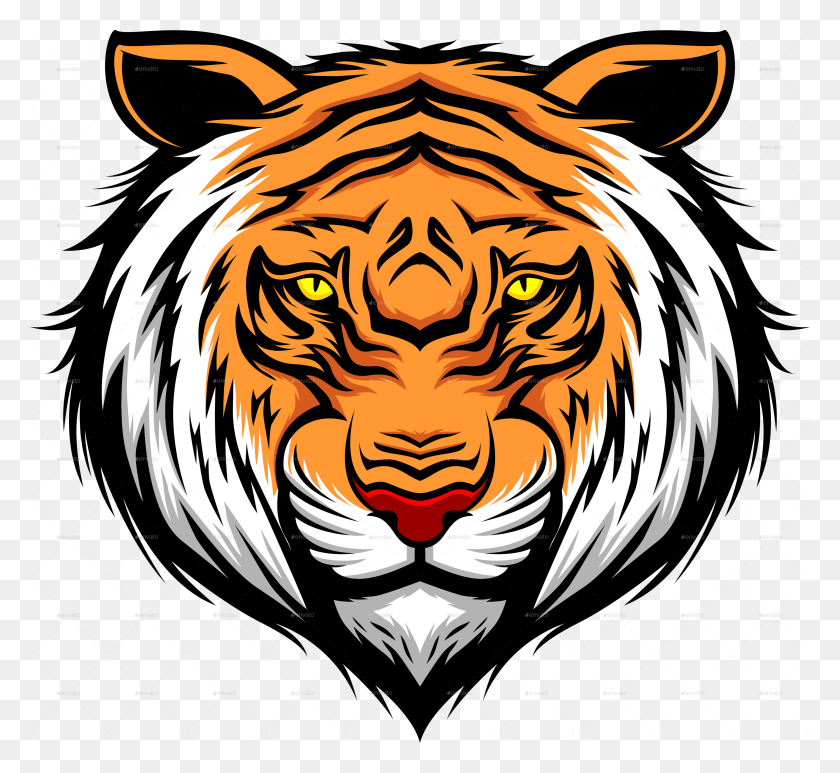 2999x2742 Png Изображение - Голова Тигра, Дикая Природа, Животное, Млекопитающее, Png Скачать