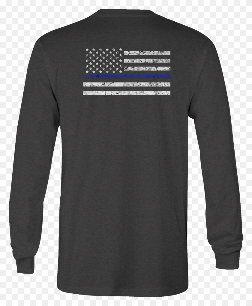 1612x1984 Image Is Loading Police Long Sleeve Tshirt Thin Blue Fly Fishing Shirts, Clothing, Apparel, Long Sleeve HD PNG Download