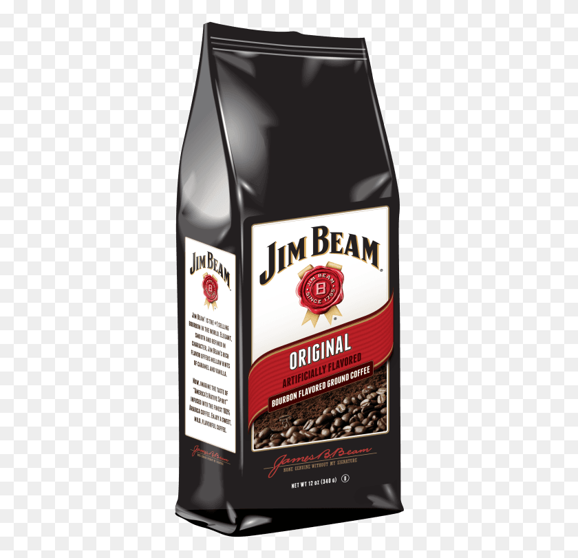 334x751 Image Jim Beam Coffee, Label, Text, Beverage HD PNG Download