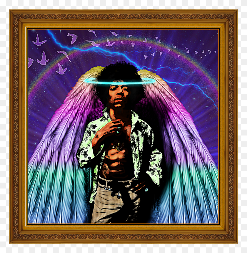 1640x1682 Imagen De Jimi Hendrix Fantasy Art Hd Png Descargar