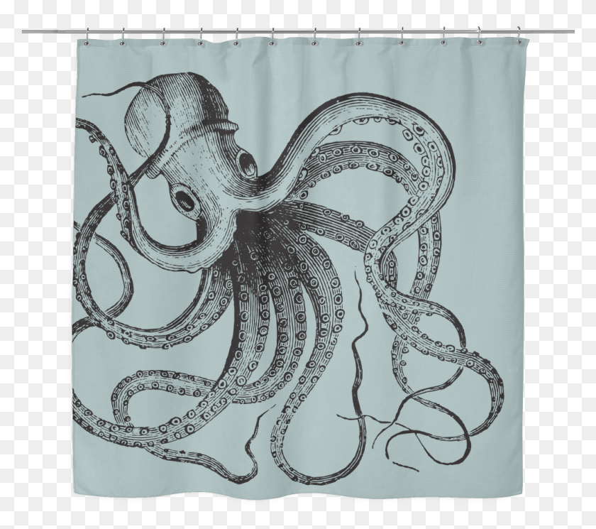 1025x901 Image Library Curtains Drawing Sea Tapestry Octopus, Doodle HD PNG Download