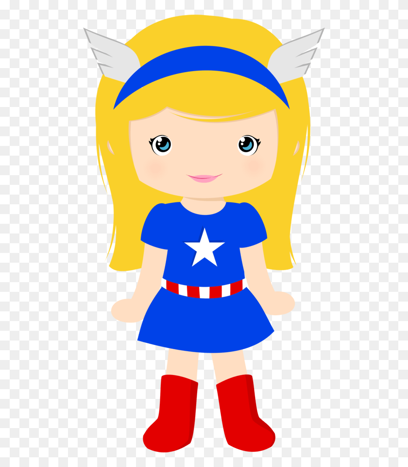 498x900 Descargar Png Image Library Minus Say Hello Cuaderno Ms Capitán América Chica Clipart, Muñeca, Juguete, Símbolo De Estrella Hd Png