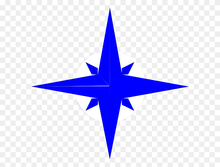600x577 Библиотека Изображений Northstar Clip Art At Clker 4-Х Точечная Звезда Вектор, Символ, Самолет, Самолет Hd Png Скачать
