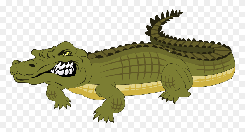 774x395 Image Library Stock Crocodile Clipart Bad Magar Images Clipart, Dinosaur, Reptile, Animal HD PNG Download