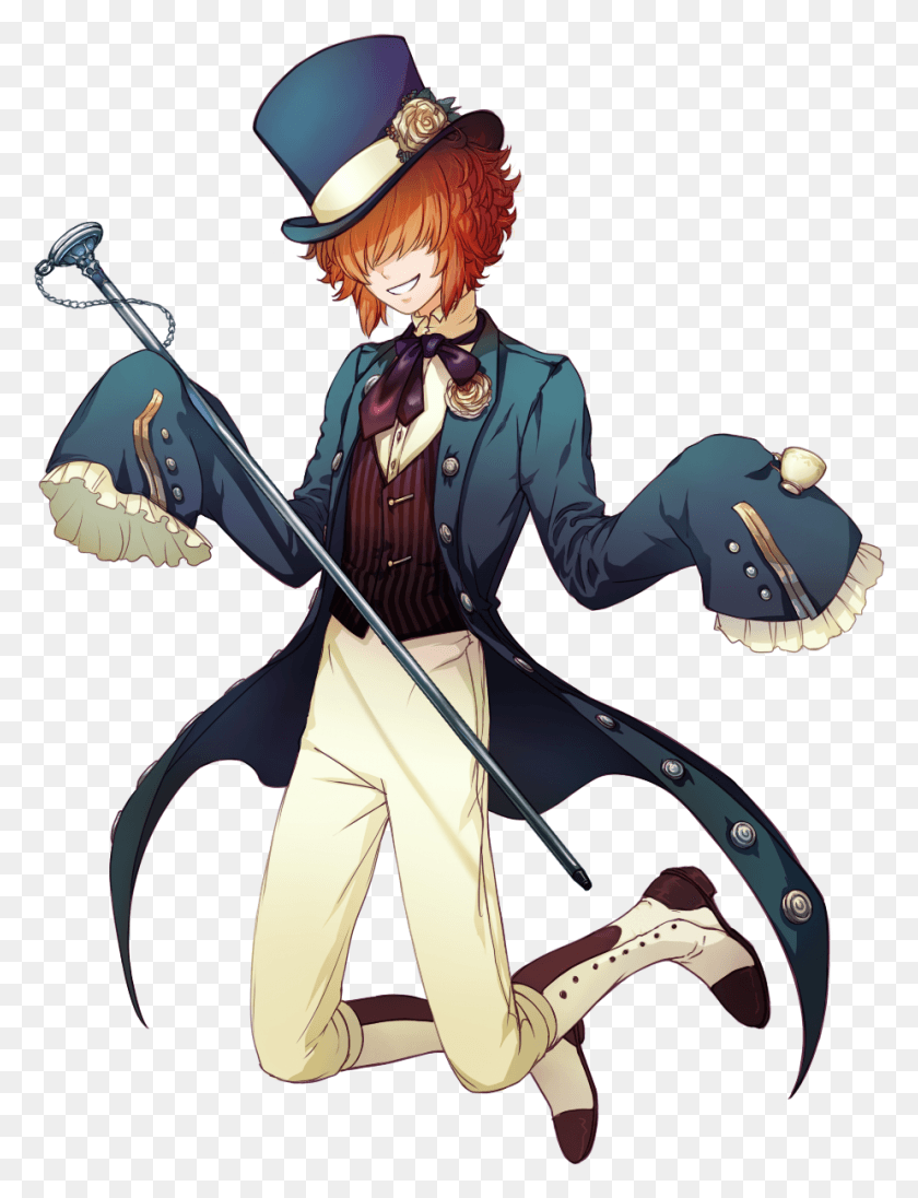 924x1228 Image Library Stock Magician Drawing Mad Hatter Mad Hatter Anime, Person, Human, Manga HD PNG Download