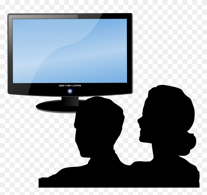 1280x1200 Image Library Stock Why Watching Tv Before Bed Is A Couple Watching Tv Clipart, Monitor, Screen, Electronics HD PNG Download