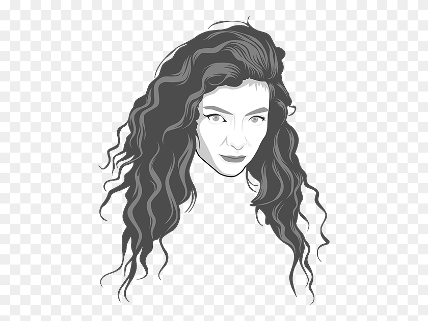 455x571 Image Lorde Cartoon, Face, Person, Human HD PNG Download