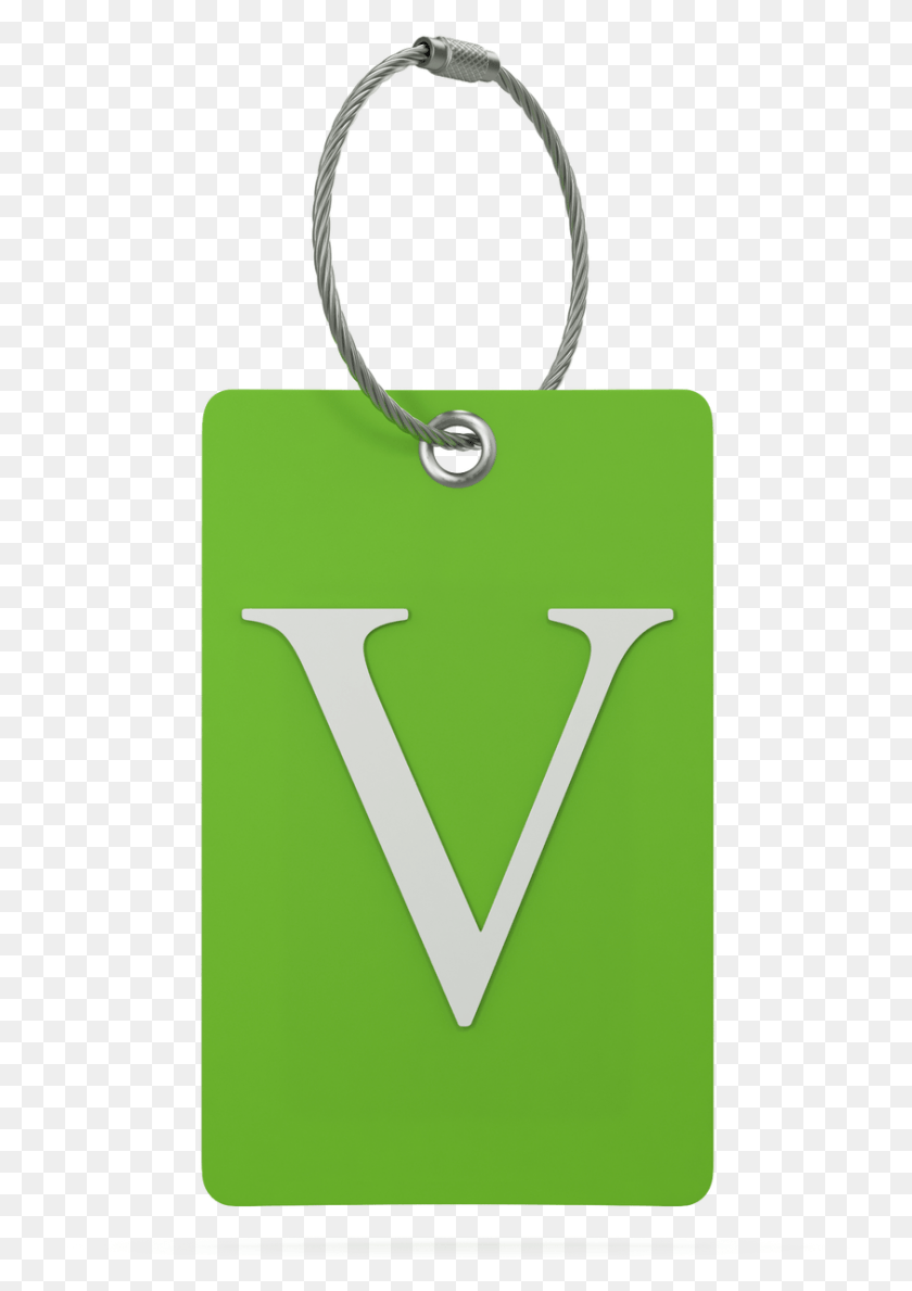 843x1221 Image Luggage Tags With Initial, Pendant, Triangle, Plant HD PNG Download