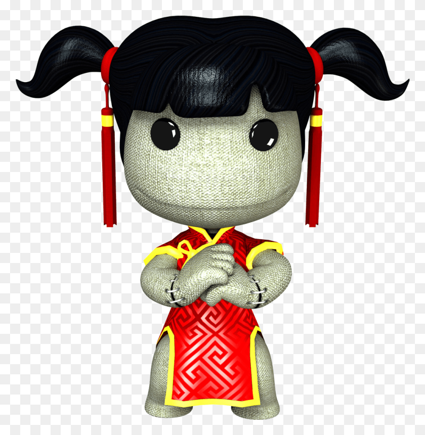 1033x1060 Image New Year Girl Littlebigplanet Wiki, Toy, Doll, Plush HD PNG Download