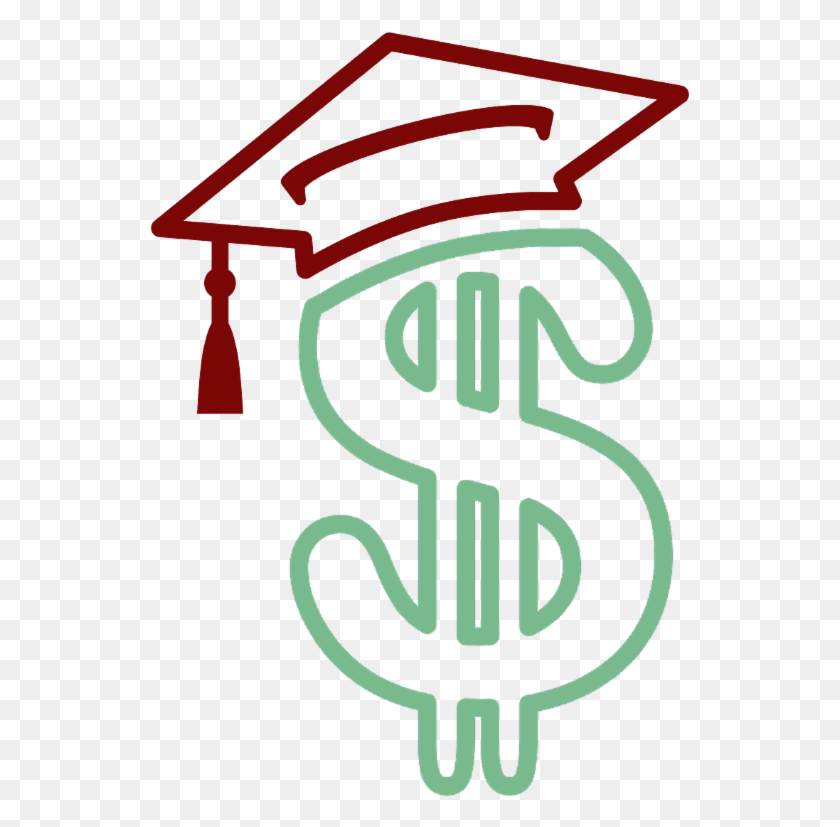 541x767 Image Of A Dollar Sign Wearing A Graduation Hat Fafsa, Text, Alphabet, Poster HD PNG Download