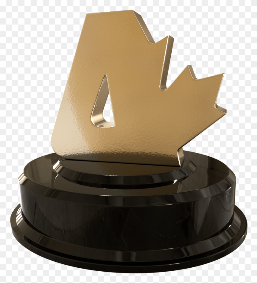 861x953 Image Of A Gold Canadian Atheist Logo Statuette Fall Festival Crafts For Church, Wedding Cake, Cake, Dessert HD PNG Download