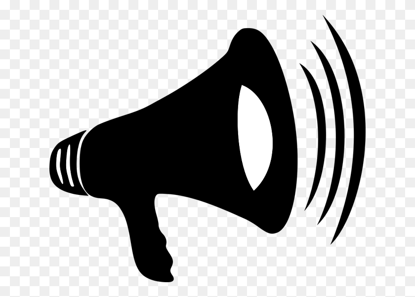 640x542 Image Of A Megaphone With Sound Coming Out Of It Megaphone, Moon, Outer Space, Night HD PNG Download