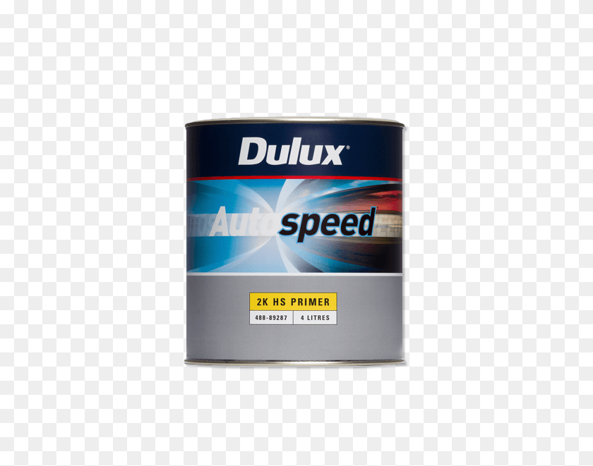 406x601 Image Of A Tin Of A Dulux Autospeed 2k Hs Primer 4 Graphic Design, Label, Text, Can HD PNG Download