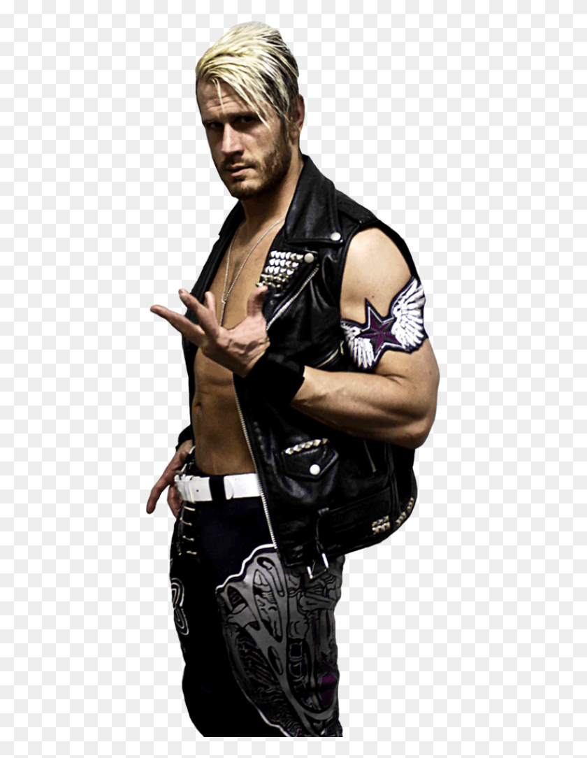 421x1024 Image Of Alex Shelley Al124 Leather Jacket, Clothing, Apparel, Person HD PNG Download