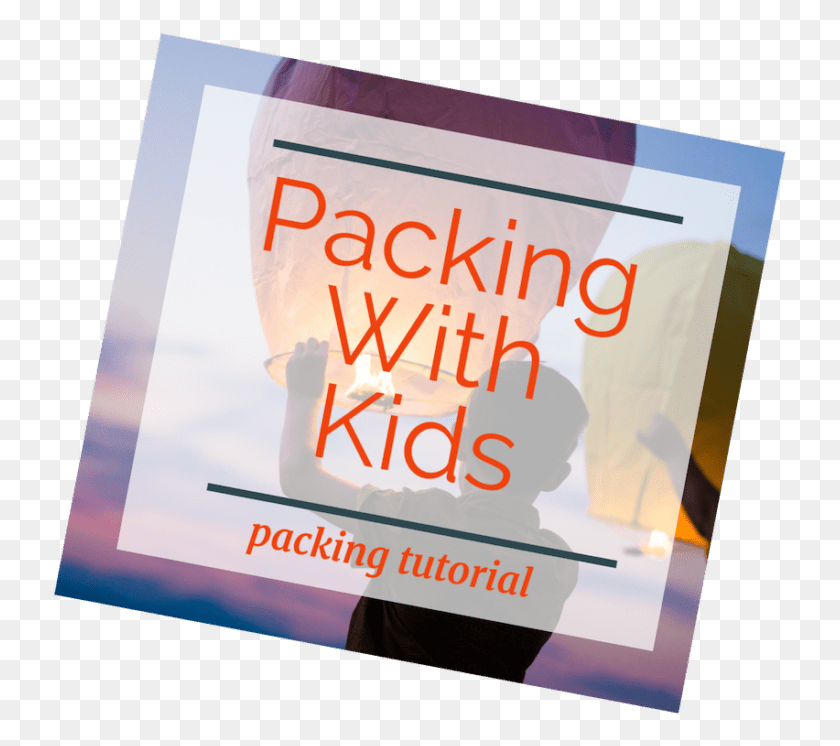 737x686 Image Of Child With Releasing Paper Lantern At Sunset Paper, Poster, Advertisement, Text HD PNG Download