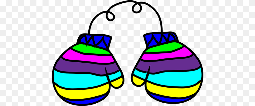 Image Of Colorful Mitten, Clothing, Glove, Jar Clipart PNG