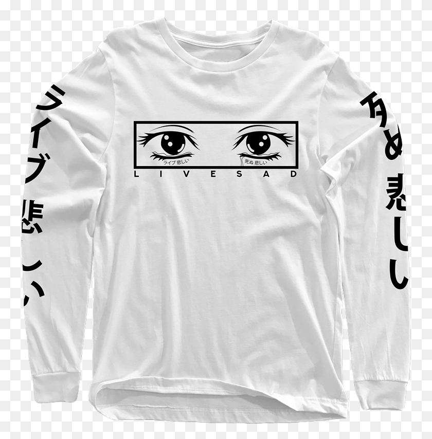 759x794 Image Of Crying Eyes Long Sleeve Bedayz Balance, Clothing, Apparel, Long Sleeve HD PNG Download