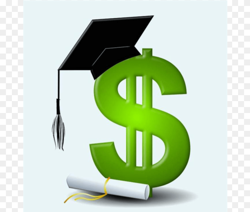 687x713 Image Of Dollar Sign Scholarship Sign, People, Person, Graduation, Text Sticker PNG