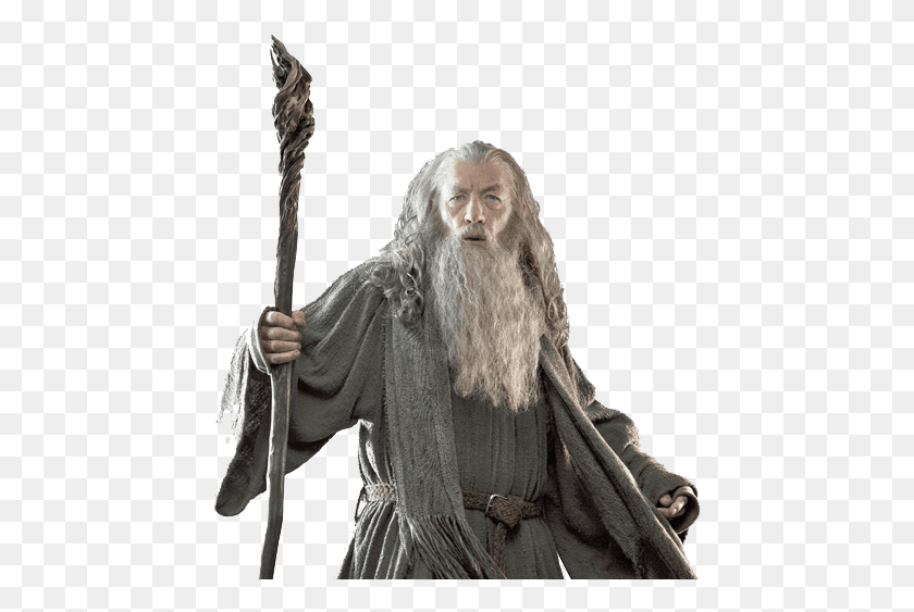 449x503 Image Of Gandalf Hobbit Gandalf Gigante Peel Amp Stick Adhesivos De Pared, Cara, Persona, Humano Hd Png